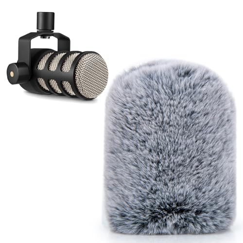 SUNMON Rode PodMic Pop Filter, Furry Microphone Cover Wind and Noise Reduction, Microphone Covers Foam Compatible with Rode PodMic by SUNMON - Image 1