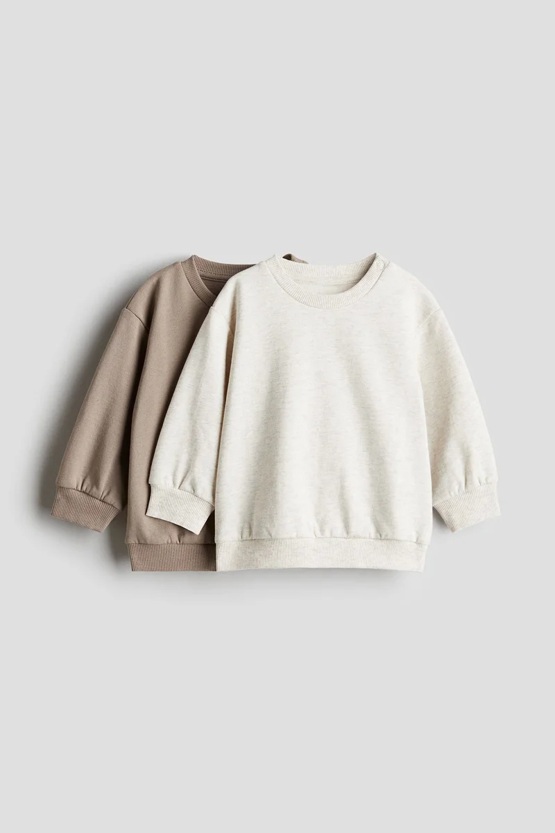 H&M 2-pack cotton sweatshirts