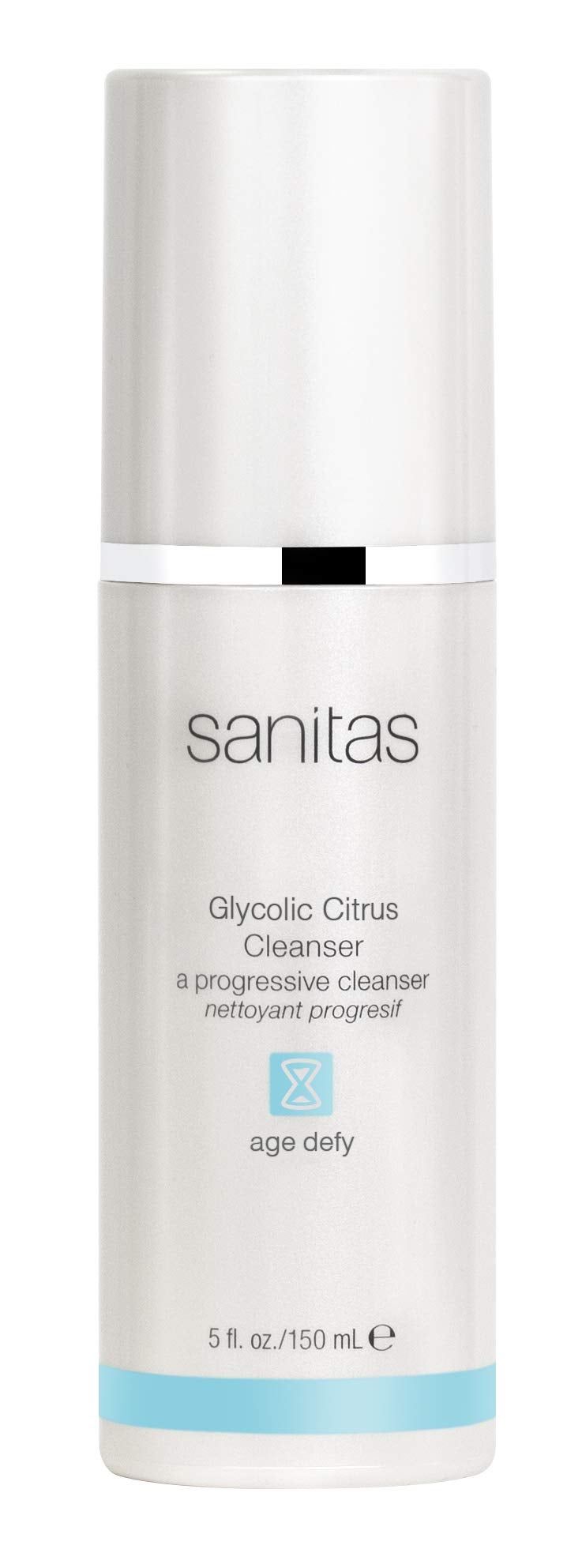 Sanitas Skincare Glycolic Citrus Cleanser Exfoliating Facial Cleanser Glycolic Acid 5 Ounces