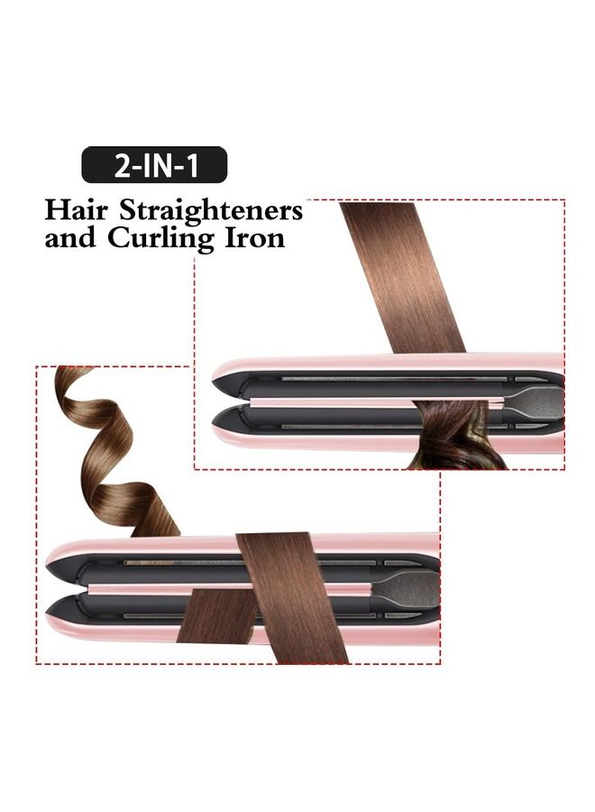 NIBEMINENT 2 in 1 Hair Straightener And Curler Multicolour - Image 4
