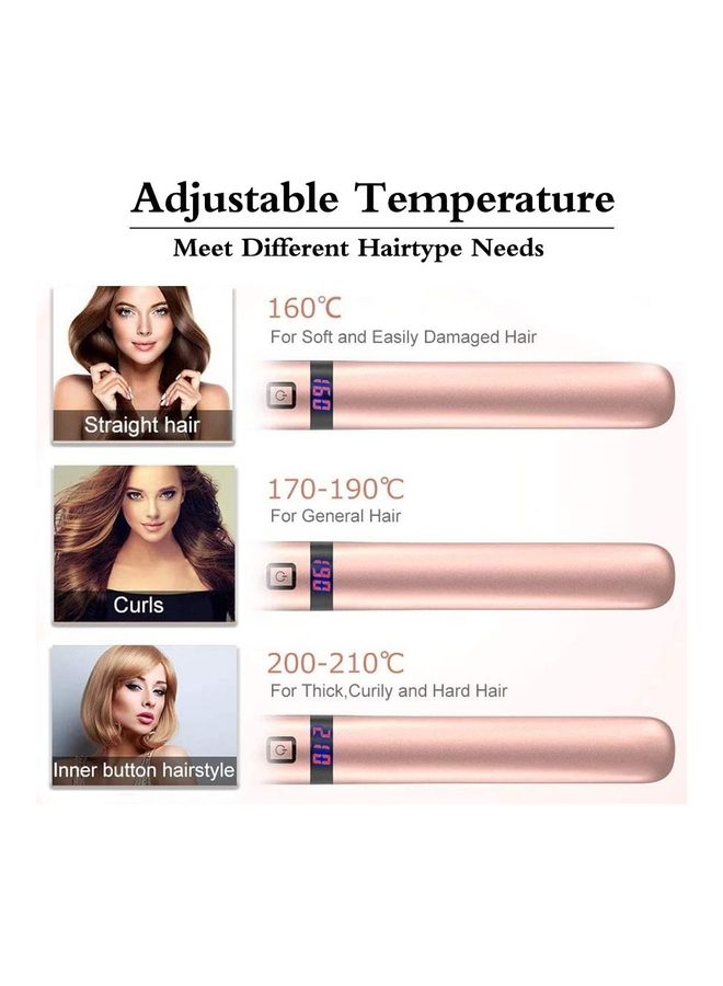 NIBEMINENT 2 in 1 Hair Straightener And Curler Multicolour - Image 3