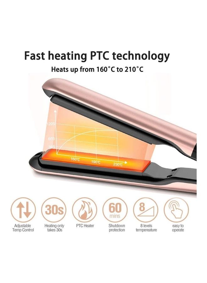 NIBEMINENT 2 in 1 Hair Straightener And Curler Multicolour - Image 5