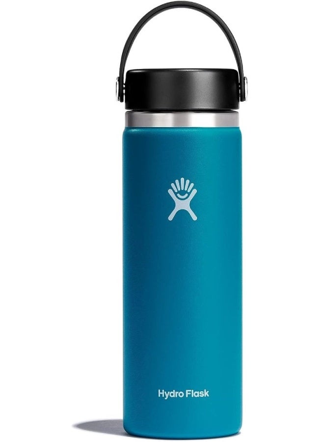 Hydro Flask Wide Mouth Stainless Steel Flask Bottle with Flex Cap – 1182ml (40oz) | TempShield Insulated, Leakproof & Durable Water Bottle for Hot & Cold Drinks , Blue