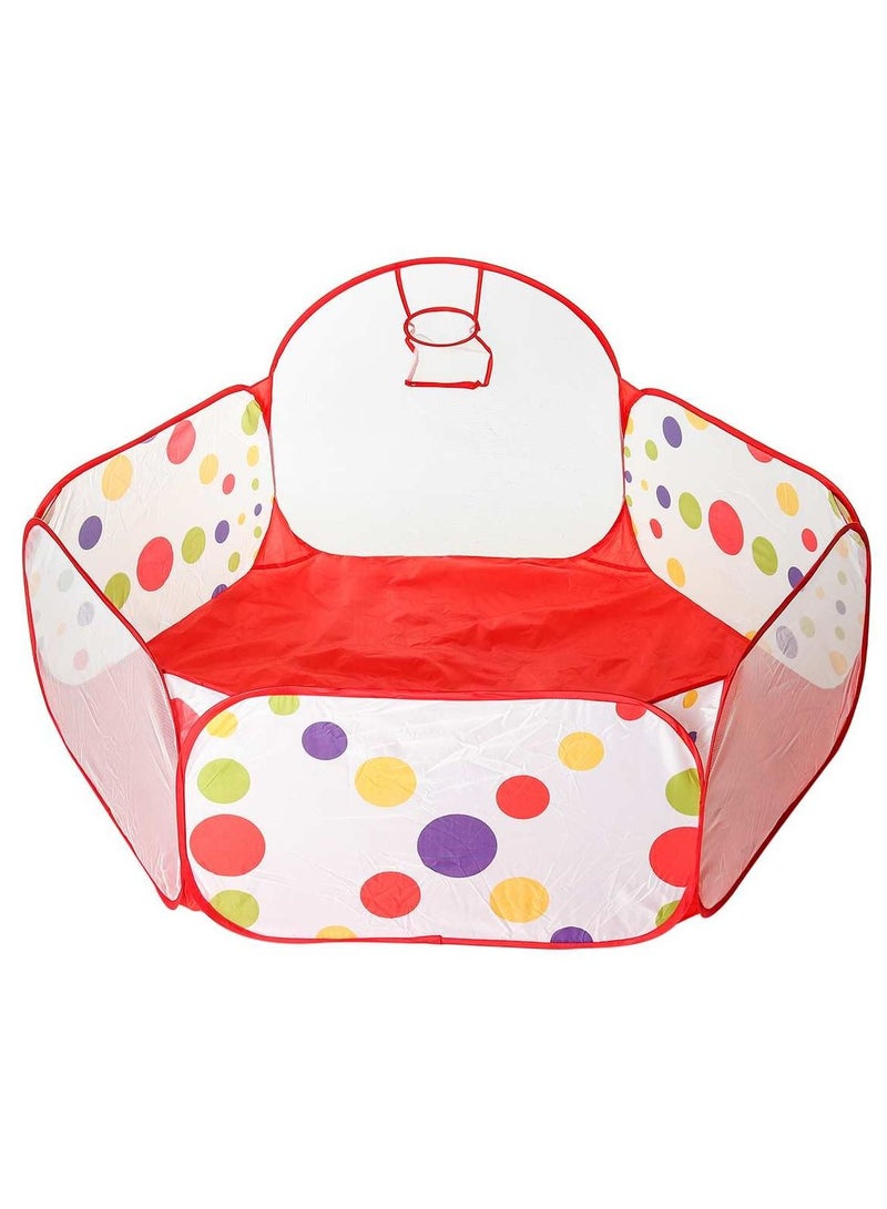Play Tent Cartoon Ball Pit Pool Outdoor Indoor Sport Educational Toy With Basket - Image 1