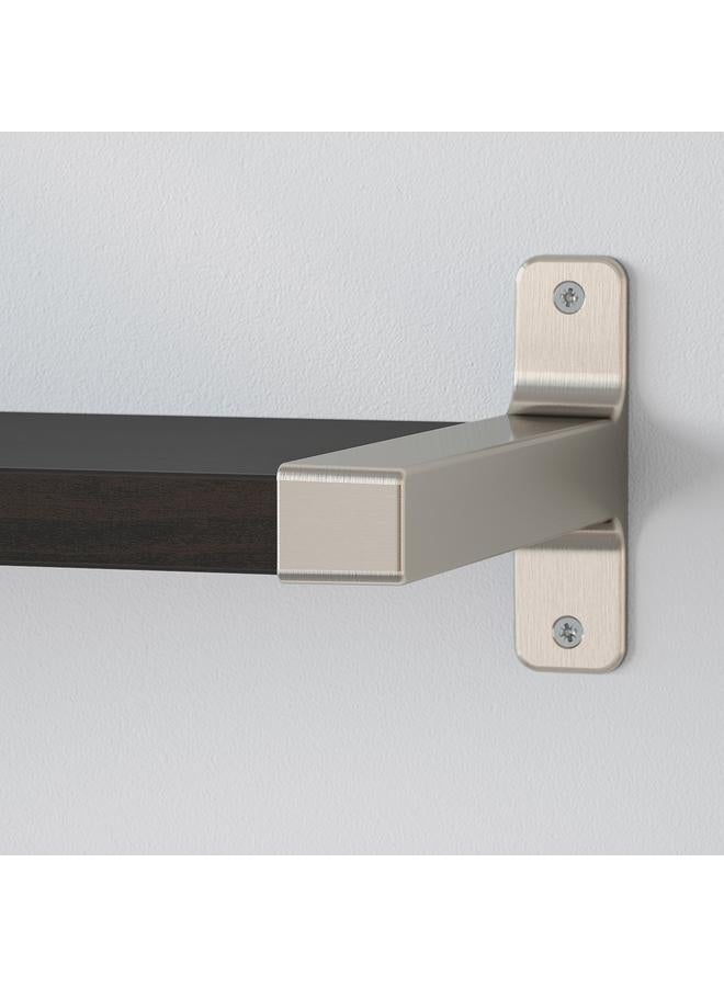 Zaboon Wall Shelf Combination, Brown-Black/Nickel-Plated, 80X20 Cm - Image 5