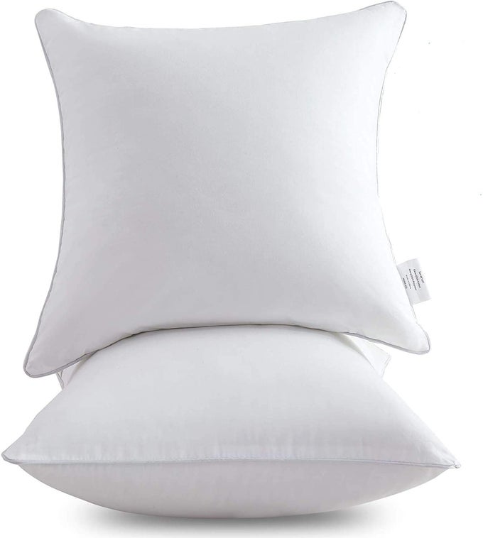 26 X 26 PILLOW INSERTS SET OF 2100 COTTON COVER 26 INCH SQUARE DECORATIVE PILLOW INSERTS WHITE