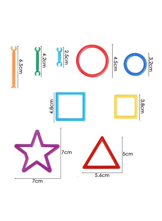 NHR - Creative Puzzle Block 140 Pieces Smart Diy Stick Toys Assembly Colorful Educational Building Smart City Blocks With Wheels For Kids (3+ Years) - Image 1