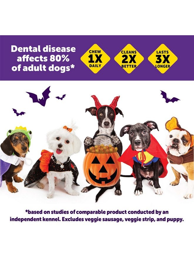 ويمزيس علكات الأسنان الطبيعية Whimzees by Wellness Halloween للكلاب، مكافآت تدوم طويلاً، خالية من الحبوب، منعشة للنفس، سلالات صغيرة، 12 قطعة - Image 4
