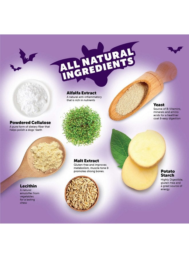 ويمزيس علكات الأسنان الطبيعية Whimzees by Wellness Halloween للكلاب، مكافآت تدوم طويلاً، خالية من الحبوب، منعشة للنفس، سلالات صغيرة، 12 قطعة - Image 3