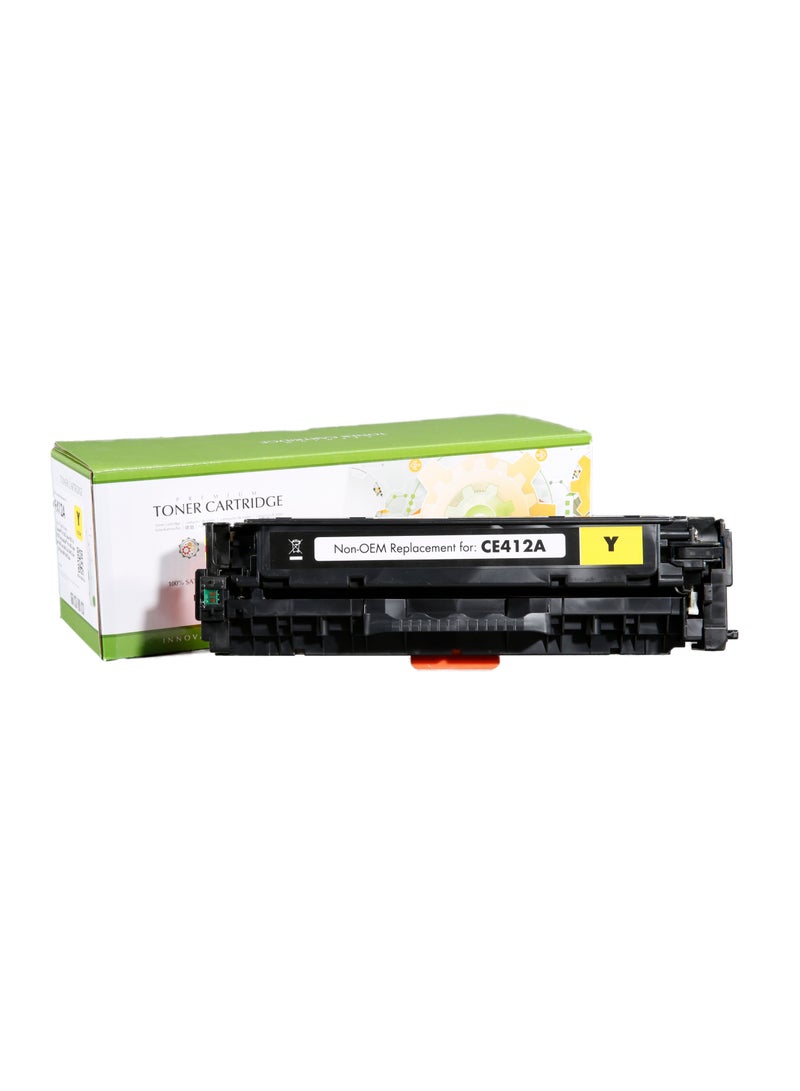 Yellow Premium Compatible Replacement Cartridge For HP CE412A/305A (2600 pages) compatible with HP Color LaserJet Pro 300 M351/M375, and HP Color LaserJet Pro 400 M451/M475, Powered by Static Control