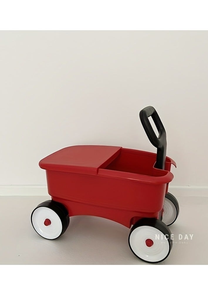 Generic Children's four-in-one small pull cart baby can sit and ride four-wheel scooter 1 to 6 years old children's yo-yo car baby stroller  - Image 1