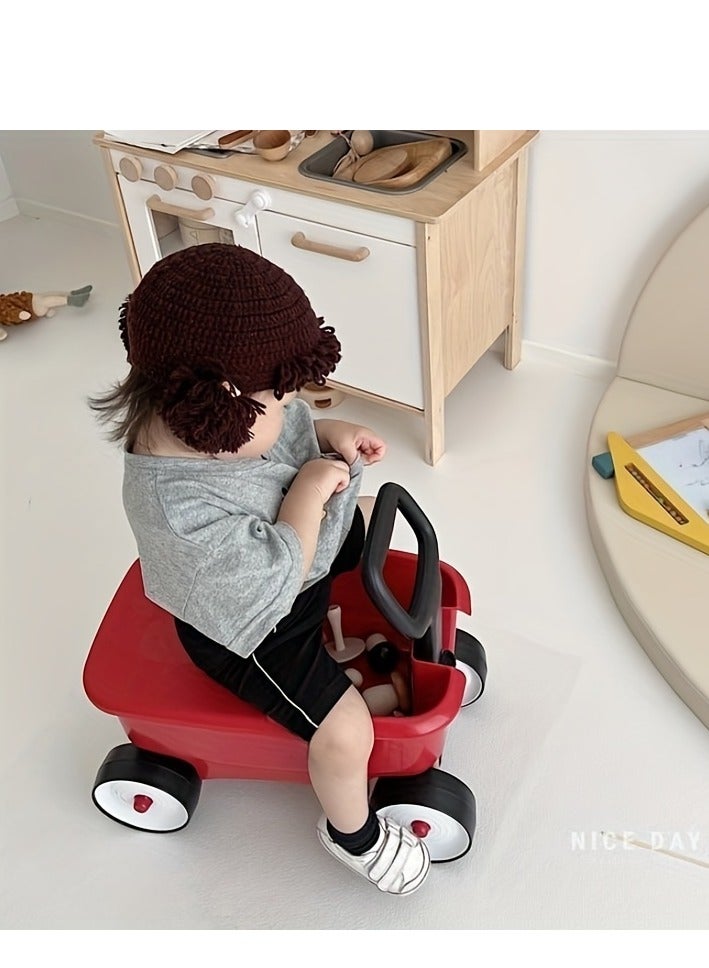 Generic Children's four-in-one small pull cart baby can sit and ride four-wheel scooter 1 to 6 years old children's yo-yo car baby stroller  - Image 2