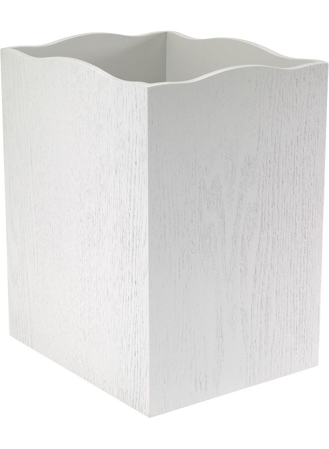 Avanti Linens Avanti Linens  Waste Basket Decorative Trash Can Beach Inspired Bathroom Accessories Seaglass Collection  - Image 2