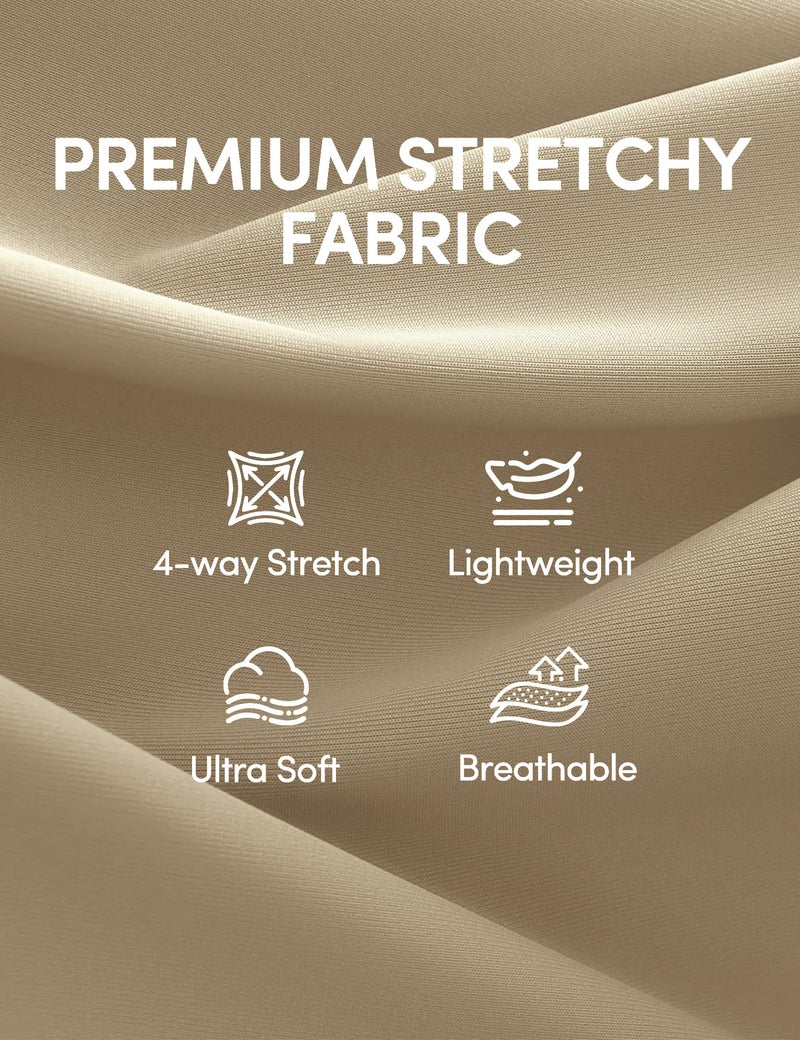 IUGA Womens Dress Pants Wide Leg Pull On Stretchy Work Pants Women High Waisted Business Casual Trousers with Pockets - Image 5