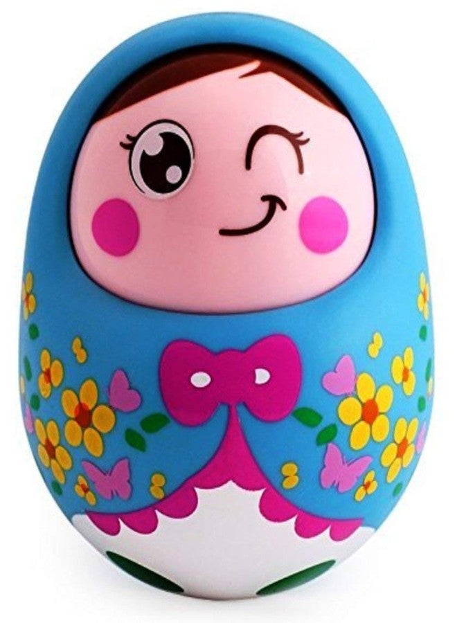 Dezva Cute Push and Shake Tumbler Doll 3 Month Old Baby Toys with Shaking Nod Function and Sweet Tones Infants Toys (Multicolor) - Image 5