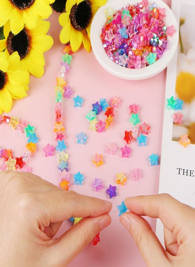 INDIKONB Rainbow Shine Acrylic Star Charms for Jewellery Making | Multicolour Plastic Shapes for Bracelet Craft, Phone Charm, DIY Projects & Kids Art (Green) - Image 4