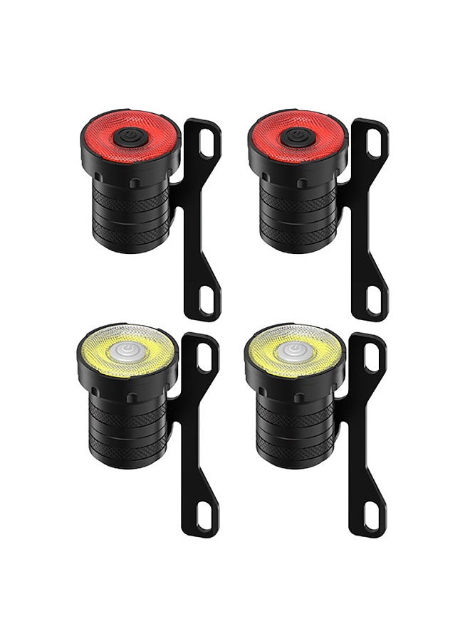 Generic - LED Skateboard Lights USB Rechargeable Skateboard Longboard Front and Rear Light Set with 4-in-1 Charging Cable - Image 1