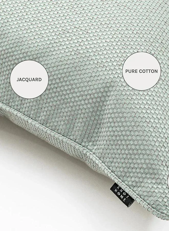 KNOT HOME Cushion Astrid Sage (with filler) Pillow Knot Home Cover Set for Modern Sofa Contemporary Living Room Bedroom and Office Soft Washable