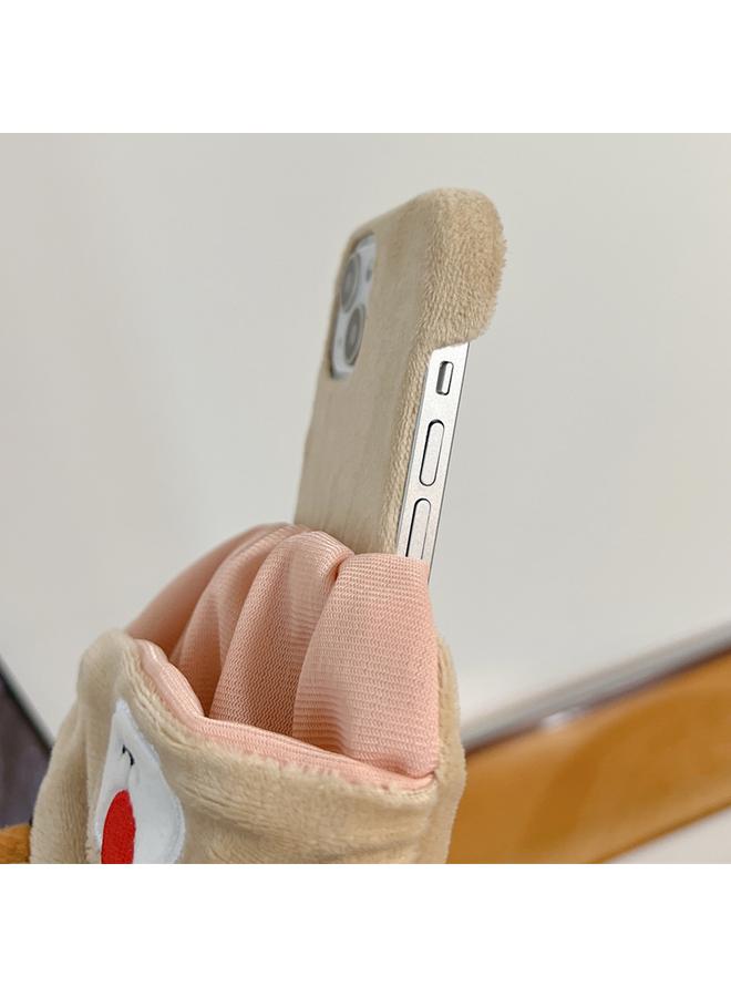 S-TOP Case For iPhone 16 Pro Max Reindeer Hat Plush Full Coverage Phone Case - Image 4