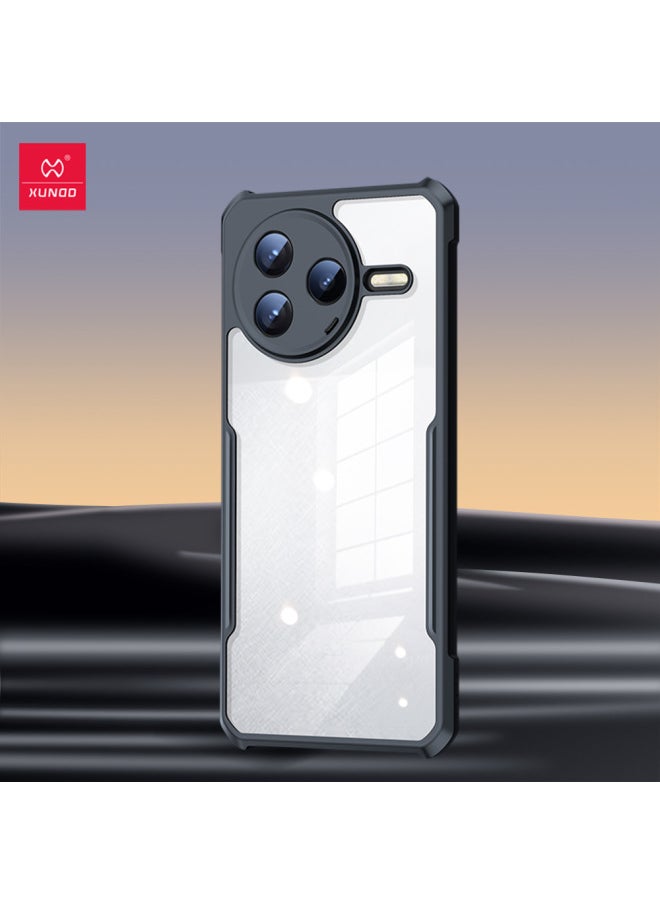 حافظة هاتف محمول Xundi Poco F7Pro Airbag لهاتف Xiaomi حافظة هاتف محمول F7 حافظة حماية فائقة - اللون: نمط ليزر أسود - الموديلات القابلة للتطبيق: Poco F7 Ultra