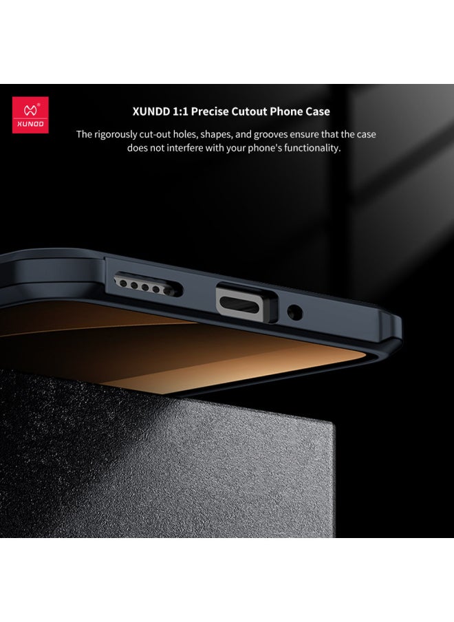 حافظة هاتف محمول Xundi Poco F7Pro Airbag لهاتف Xiaomi حافظة هاتف محمول F7 حافظة حماية فائقة - اللون: نمط ليزر أسود - الموديلات القابلة للتطبيق: Poco F7 Ultra