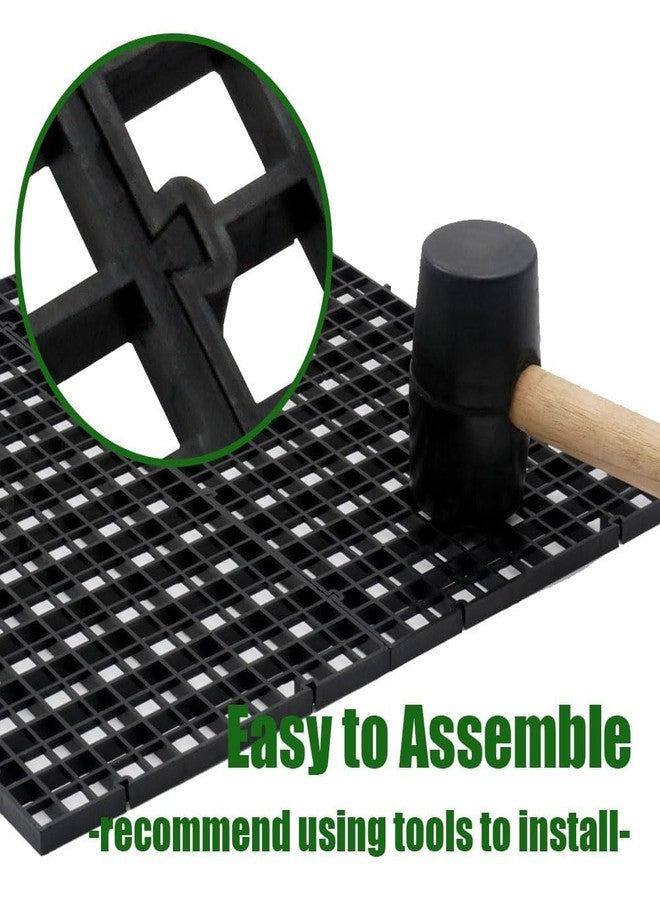 LINLAN Pack of 12 Plastic Aquarium Grids, 15 x 30 cm, Aquarium Divider for Insulation, DIY Filtration and Aquascaping (Black, without Accessories) - Image 3