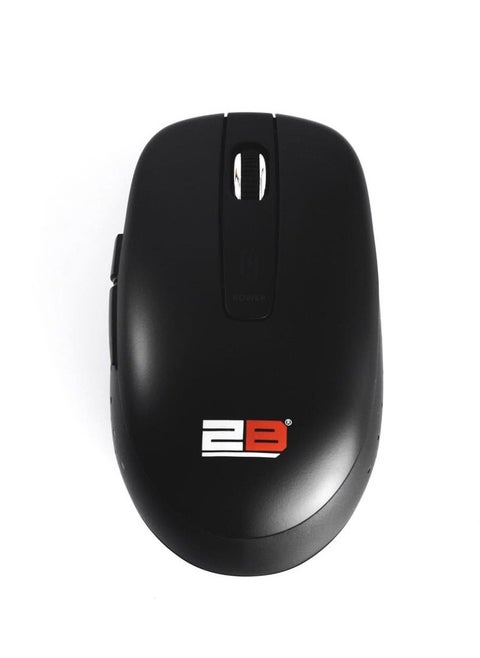 2B 2.4GHz Rechargeable Wireless Optical Mouse with 5 keys - Black MO866