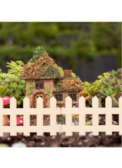 Generic 100 Pcs Miniature Picket Fence Ornaments, 4.9 x 3 cm Wooden Decorative Fences for Fairy Gardens, Toy Rooms, Lawn Edges, Household Crafts  - Image 4