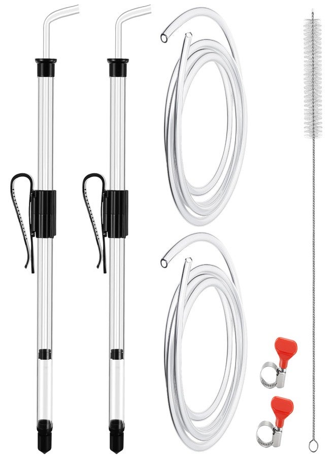 Dbgogo 14” Mini Auto Siphon - 3/8”Racking Cane, Homebrew Beer Wine Siphon Pump with 5.5FT Silicone Tubing Auto Siphon Clamp Efffortless Bottling Fermentation Siphoning Kombucha Mead Wine Making Kit - Image 1