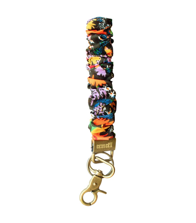 ANDI Scrunchie Wristlet Keychain For Women, Stretchy Wrist Lanyard For Keys, Key Chain For ID Card Badges Wallet Phone Case