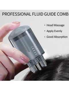 ZUKIMM Hair Oil Applicator for Hair Regrowth Treatment - Scalp Massager Minoxidil Applicator Kit - 2 in 1 Scalp Comb Hair Oil Bottle and Hair Brush for Hair Loss Oil Neo Hair Growth Serum  - Image 1