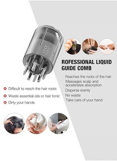 ZUKIMM Hair Oil Applicator for Hair Regrowth Treatment - Scalp Massager Minoxidil Applicator Kit - 2 in 1 Scalp Comb Hair Oil Bottle and Hair Brush for Hair Loss Oil Neo Hair Growth Serum  - Image 2