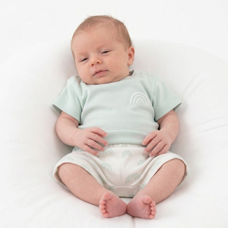 Cloud Fashion Mint Green Newborn Rainbow Set - Image 1