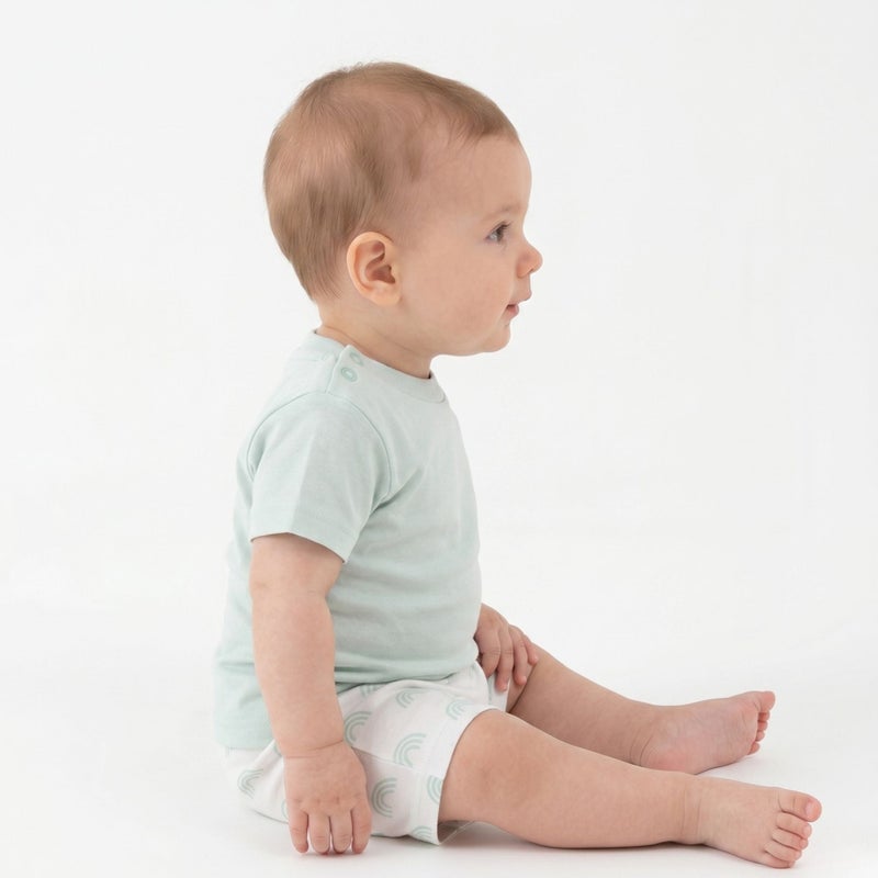 Cloud Fashion Mint Green Newborn Rainbow Set - Image 3