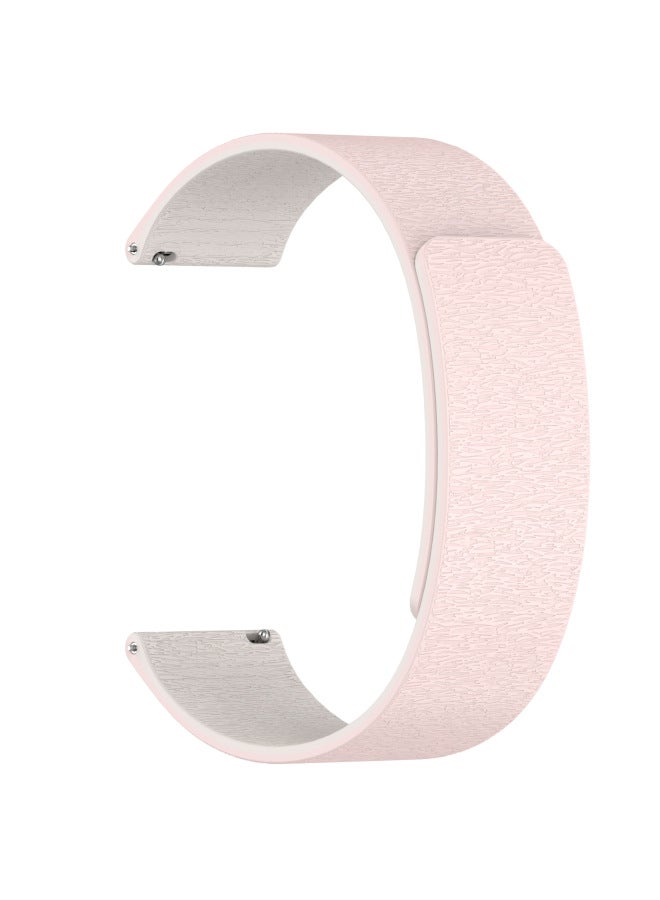 Suitable For Huawei Gt5/Fit3/4 Watch Strap, New Cloud Wood Grain Magnetic Silicone Red Rice Xiaomi 8/9 Pro Watch Strap 