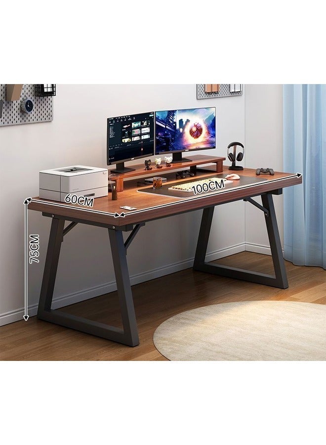 NKX Durable Rectangular Computer Desk – Home Office Study Table, Gaming Workstation, Simple PC Desk for Bedroom 100 cm - Image 2