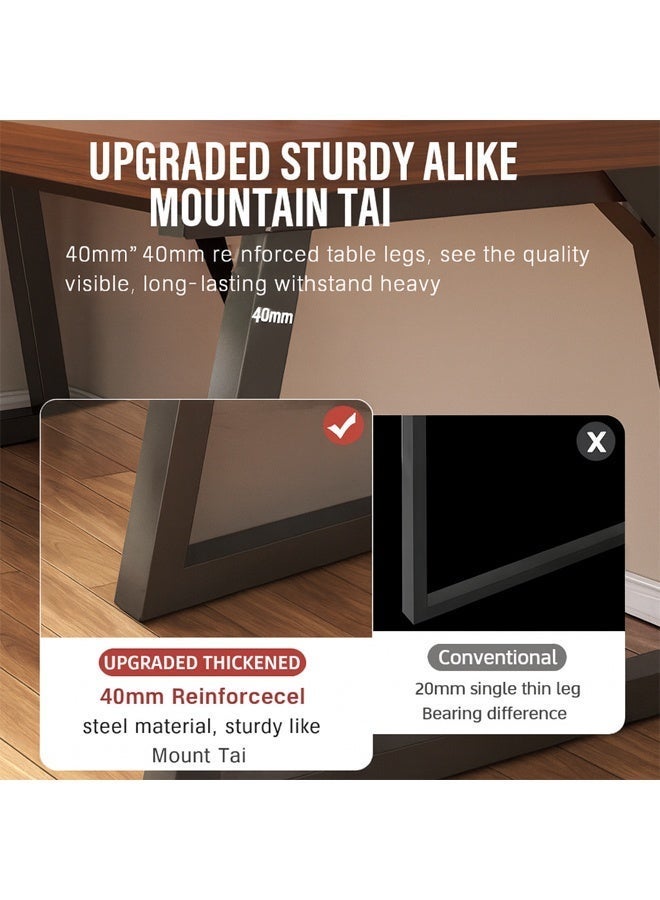 NKX Durable Rectangular Computer Desk – Home Office Study Table, Gaming Workstation, Simple PC Desk for Bedroom 100 cm - Image 5