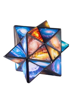 SARAQITA Star Sky Magic Cube - 3D Puzzle Cube Puzzle - Magic Cube Stress Relief Toy 2-in-1  for Kids and Adults  - Image 1