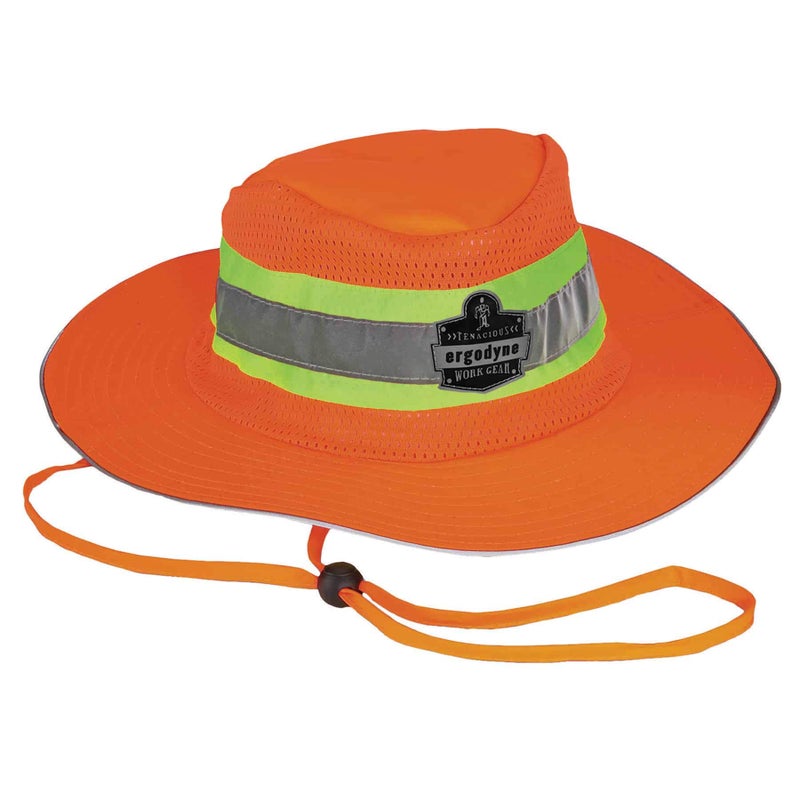 Ergodyne unisex adult Hivis Ranger Sun Hat Orange SmallMedium US