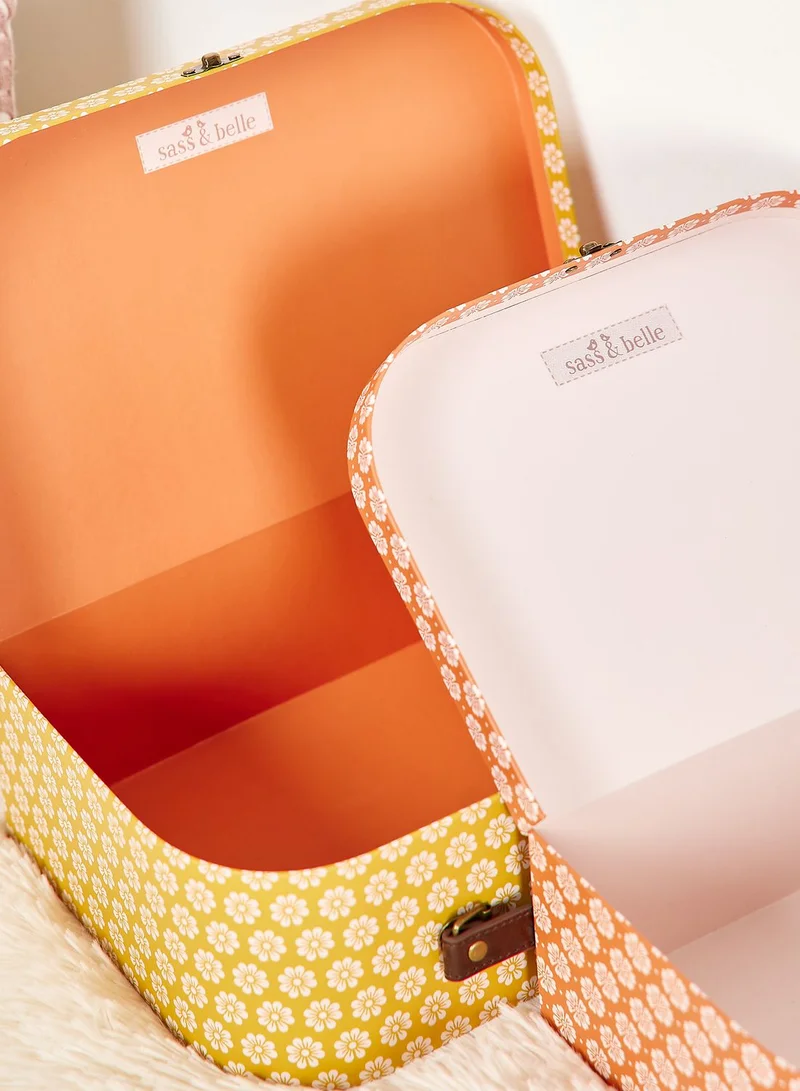 Sass & Belle Set Of 2 Global Craft Suitcase