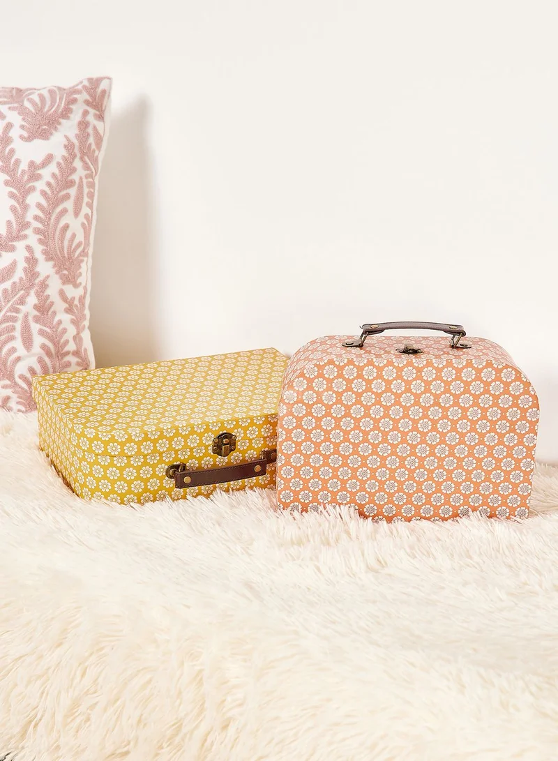 Sass & Belle Set Of 2 Global Craft Suitcase