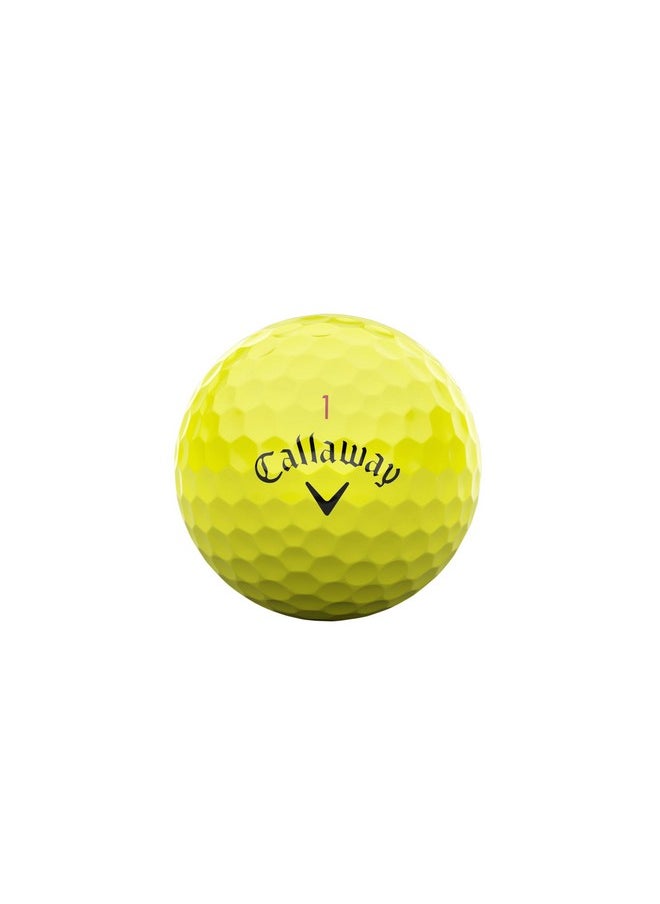 Callaway - Golf Chrome Tour Golf Balls (Standard, Yellow) - Image 1