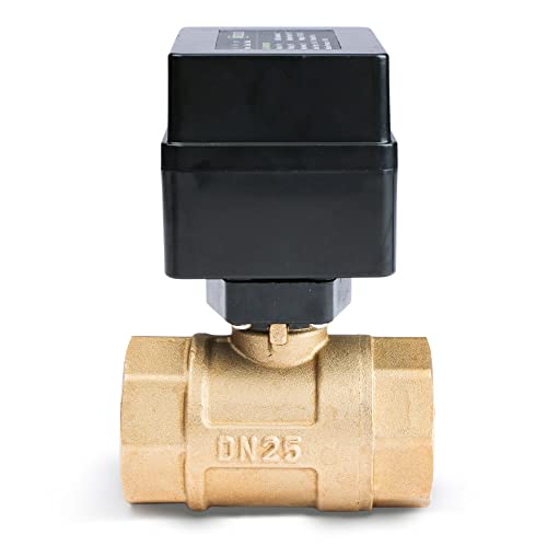 U.S. Solid Motorized Ball Valve- 1" Brass Ball Valve with Standard Port, 9-36V AC/DC, 2 Wire Auto Return Setup, Normally Open (N/O) - Image 4