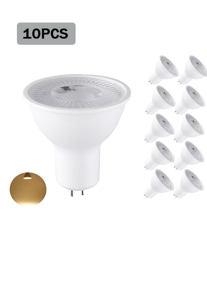 GMORO 10 Pack MR16 LED Bulb,GU5.3 Bi-Pin Base MR16 LED Bulbs, 7W (70W Equivalent) 3000K Warm for Spot Lights, Recessed, Tracking Lights, 240V  - Image 1