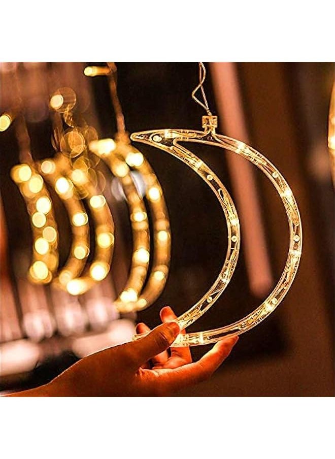 Arabest Ramadan Star and Moon String Lights with Remote - 138 LED Warm White Fairy Lights for Bedroom, Wall, Wedding, Party Decor.  - Image 5