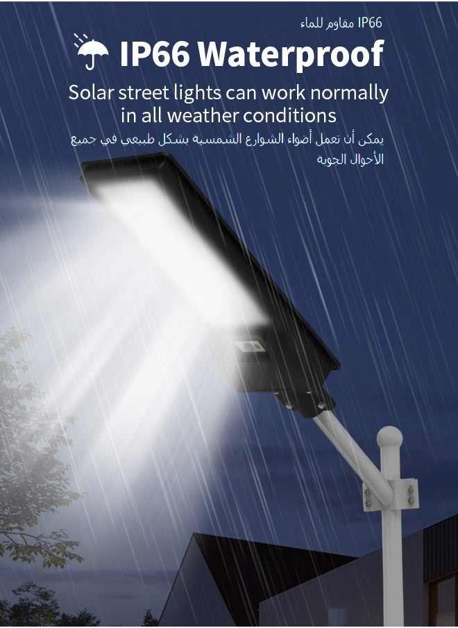 Outdoor Solar Lights, Dusk to Dawn Motion Sensor Waterproof LED Street Outside Flood Powered Lighting, Bright Wall Patio Flag Lights for Garden Yard Garage with Remote