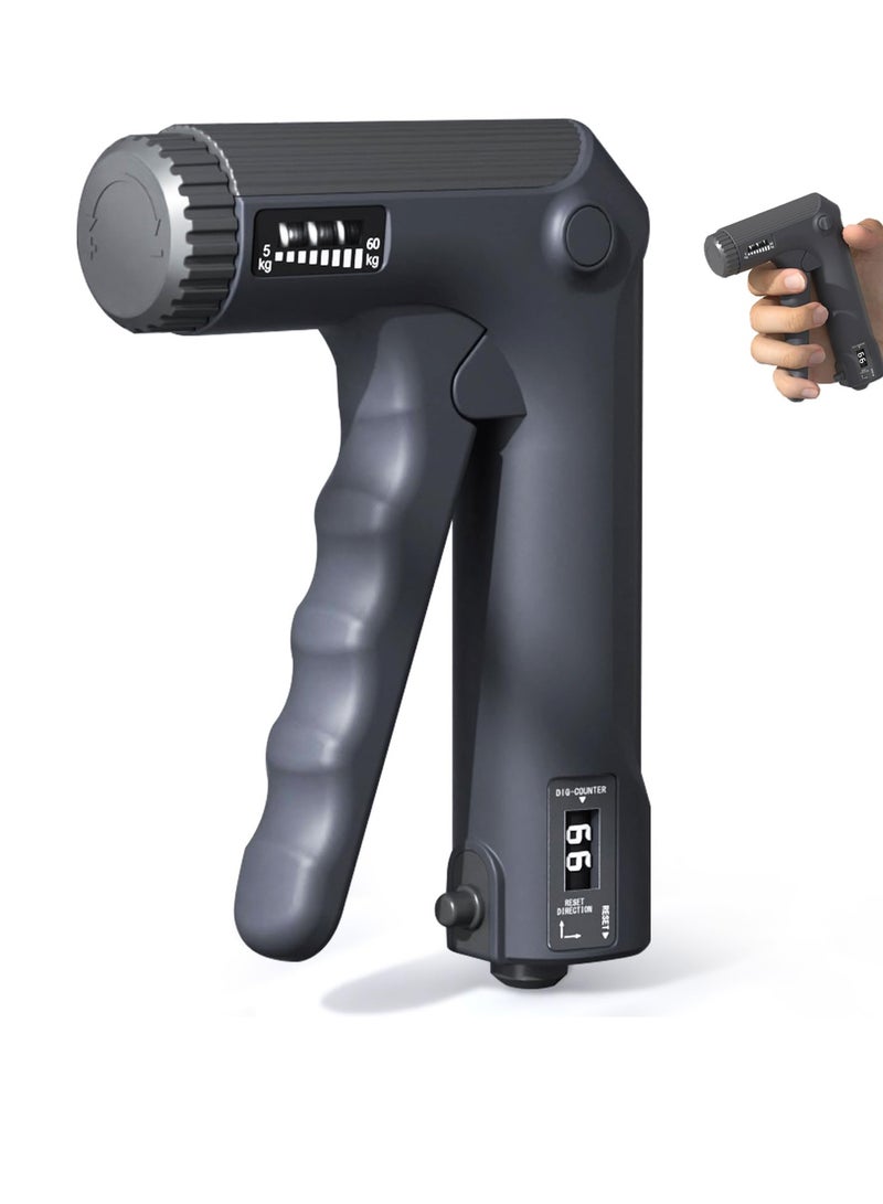 SYOSI Hand Grip Strengthener Trainer Kit with Smart Counter Adjustable Resistance Hand Gripper 11-132 lbs Grip Strength Trainer Finger Stretcher Hand Gripper Finger Exerciser for Athletes Man Women - Image 1