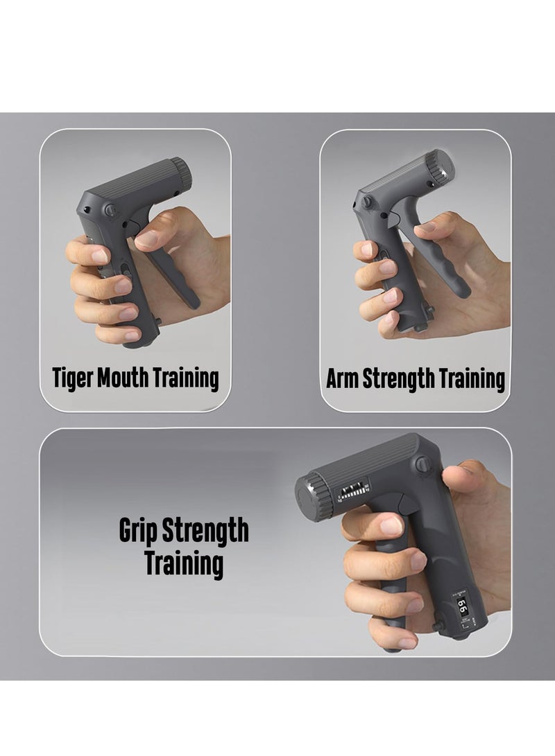 SYOSI Hand Grip Strengthener Trainer Kit with Smart Counter Adjustable Resistance Hand Gripper 11-132 lbs Grip Strength Trainer Finger Stretcher Hand Gripper Finger Exerciser for Athletes Man Women - Image 5