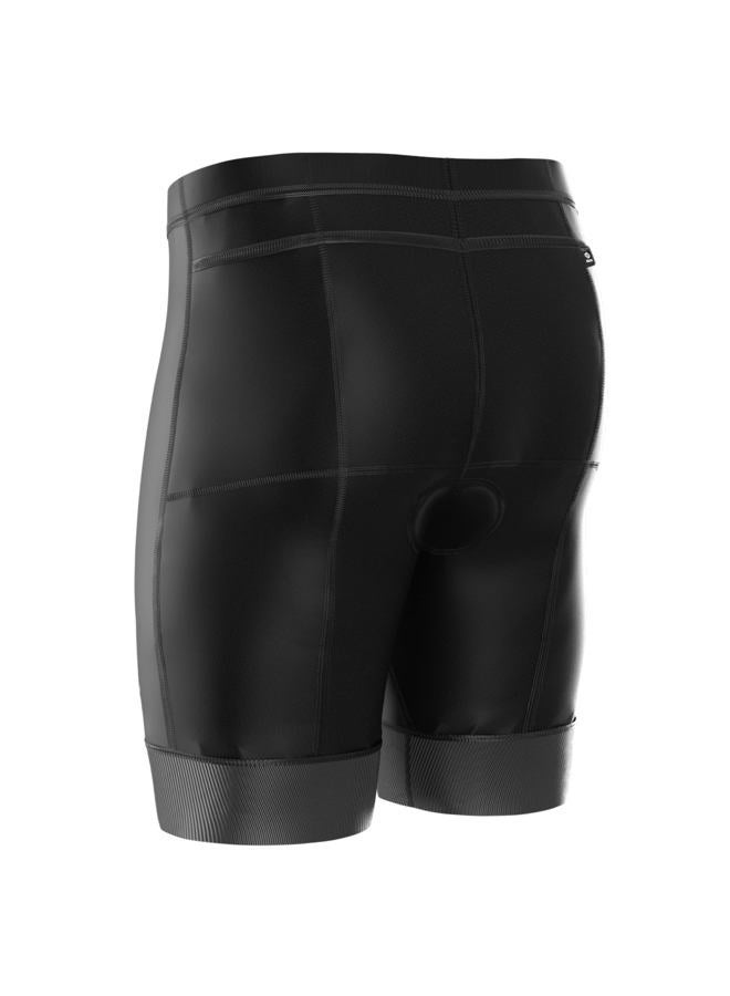SLS3 Triathlon Shorts Mens - Padded Tri Shorts Mens Triathlon Shorts - Swim Bike Triathalon Shorts with Pocket, Jet Black, S - Image 3