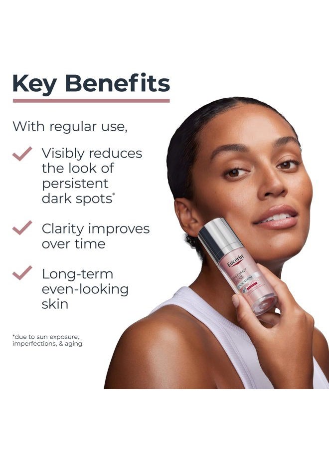 Eucerin سيروم توهج مزدوج مصحح للبقع الداكنة، سيروم للبقع الداكنة مع ثياميدول وحمض الهيالورونيك، يساعد في تقليل مظهر البقع الداكنة المستمرة، زجاجة سعة 1 أونصة سائلة - Image 2